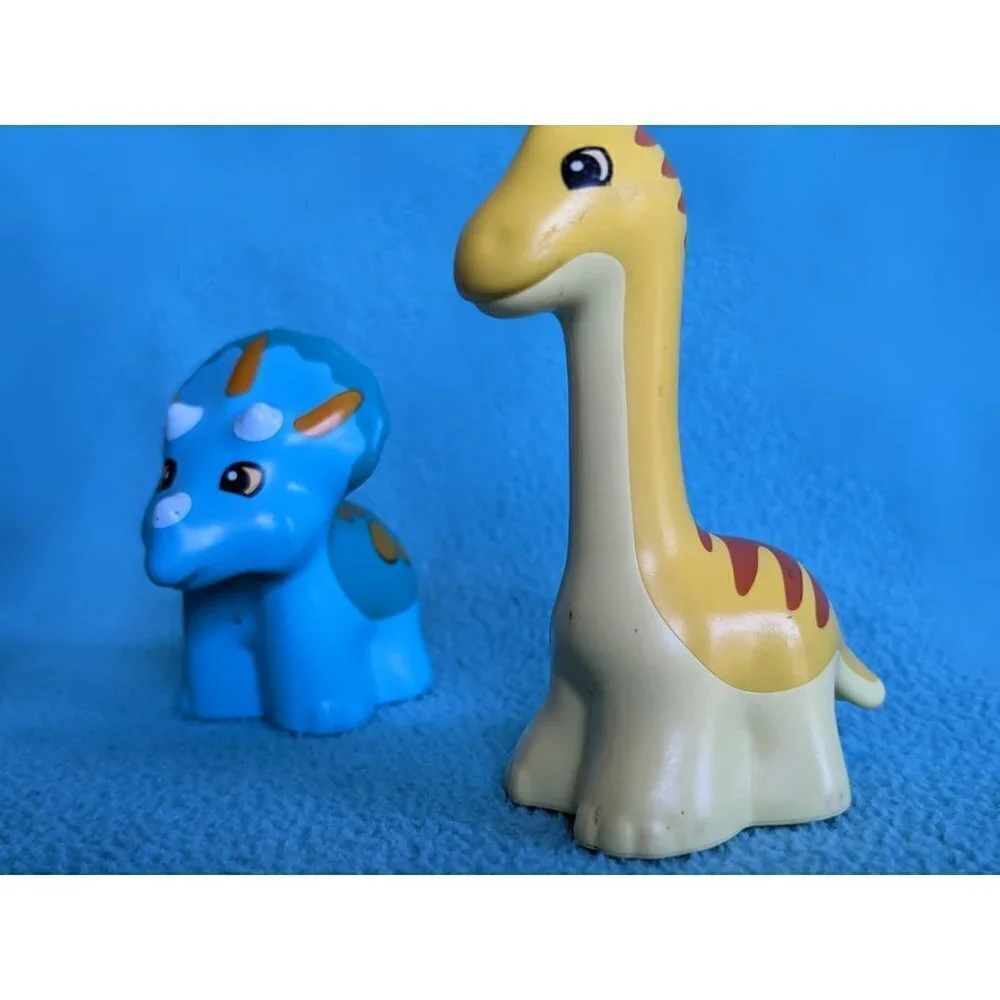 3 Piece Lego Duplo Jurassic World Dinosaur and Belville Horse Replacement Bundle